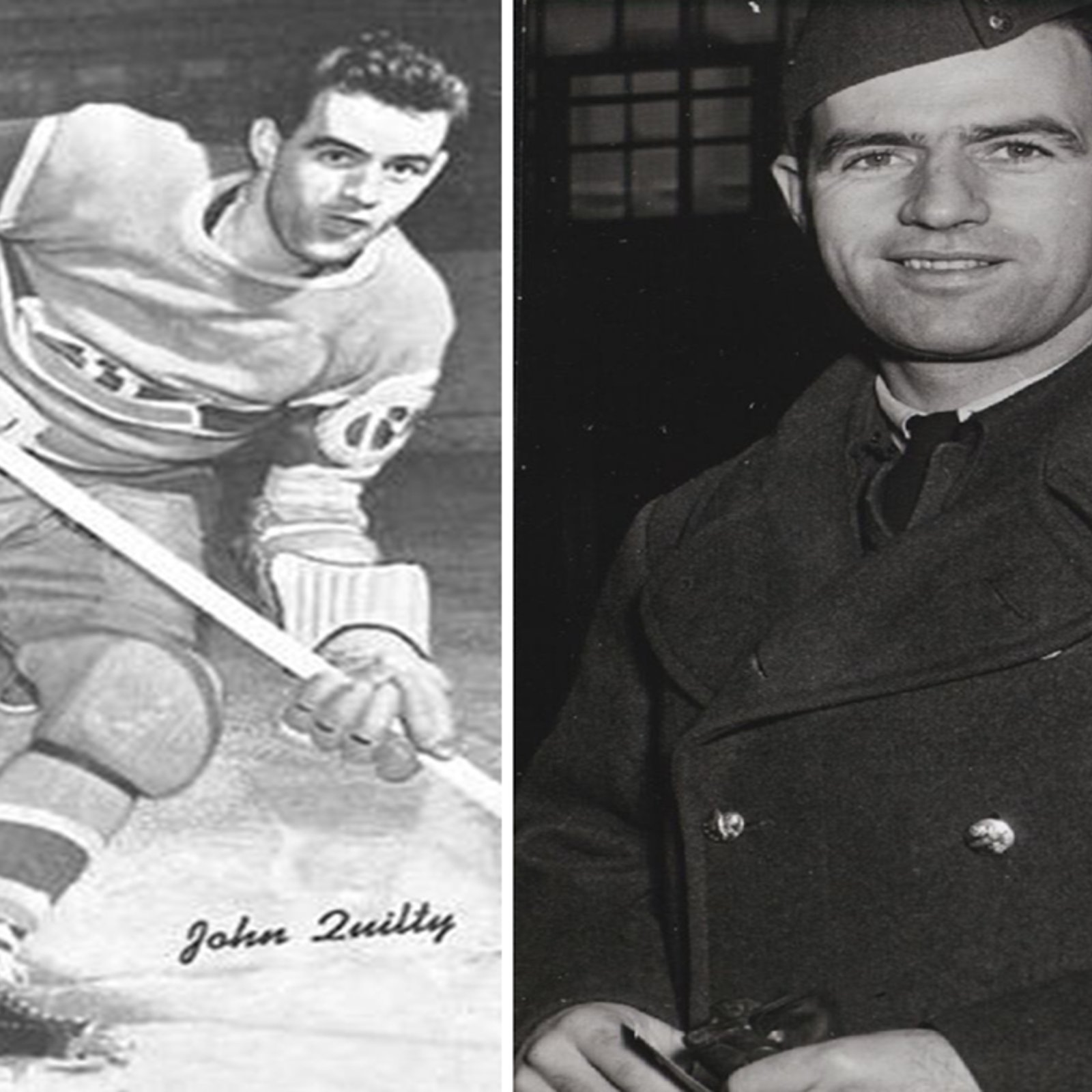 JOHNNY QUILTY | Membre du Canadien et soldat de la Deuxième Guerre mondiale