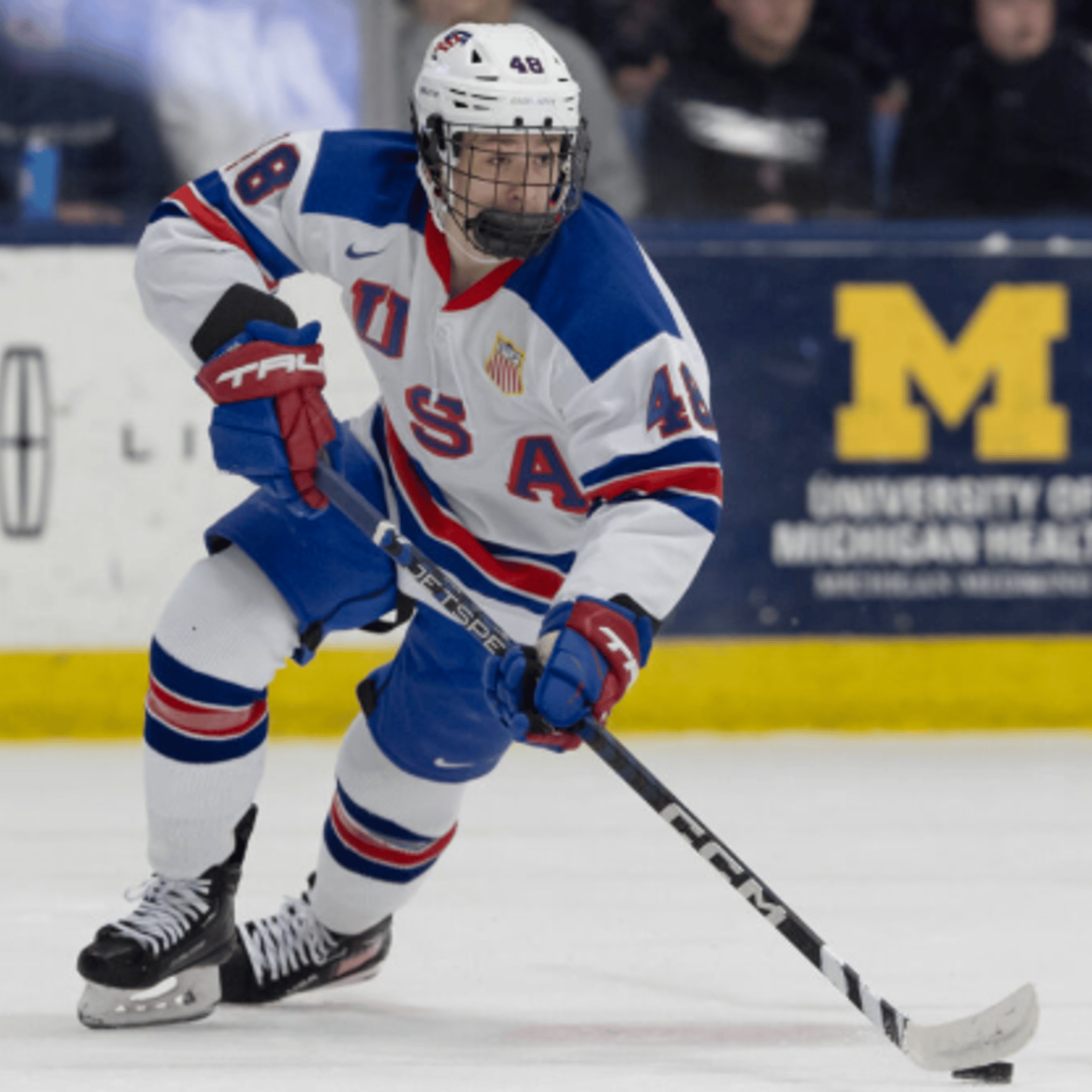 Le frère de Lane Hutson explose à son premier match au Championnat mondial junior