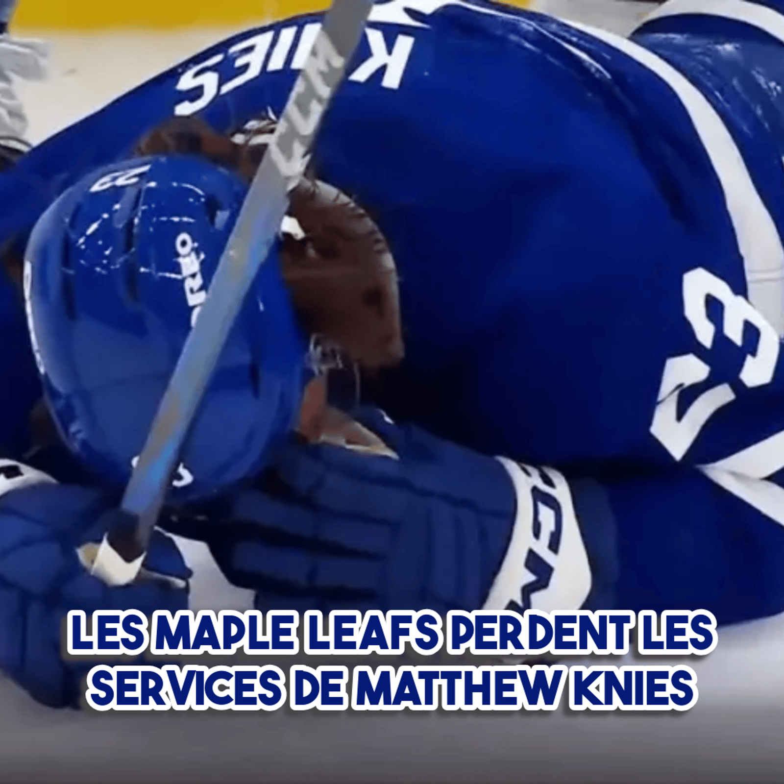 Les Maple Leafs perdent les services de Matthew Knies