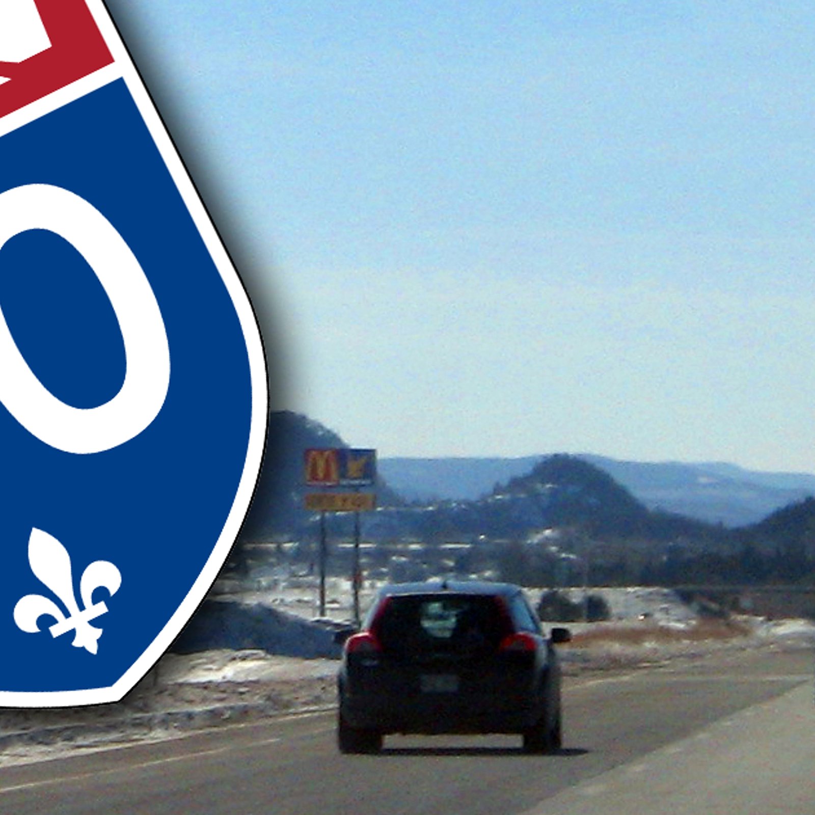 Fermeture complète de l'autoroute 20 dans les deux directions.