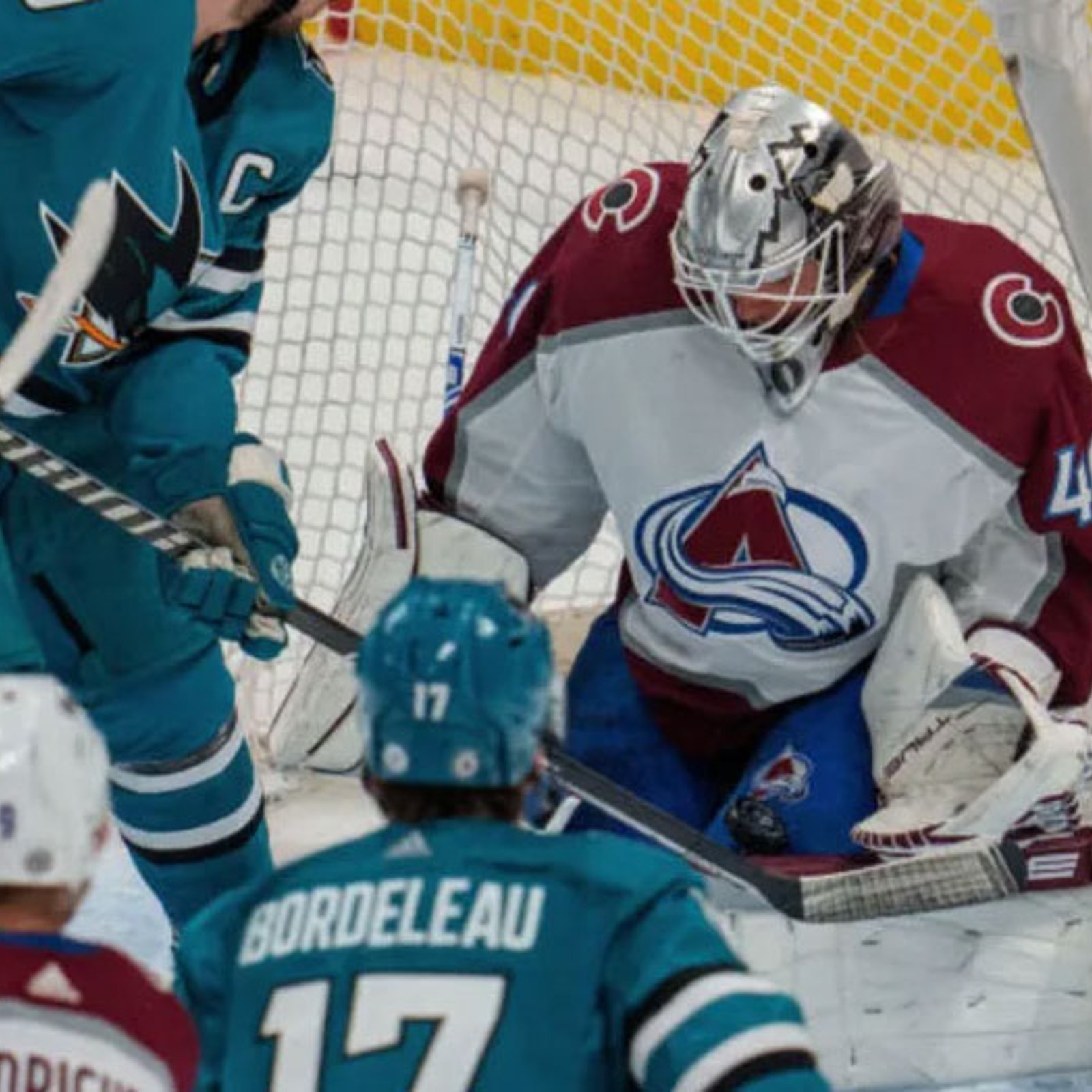 Sharks and Avs pull off a massive 7 piece trade in goalie swap