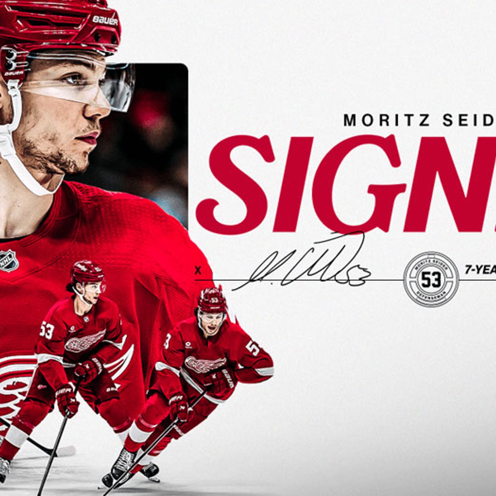 Moritz Seider signs a 7 year deal with the Detroit Red Wings