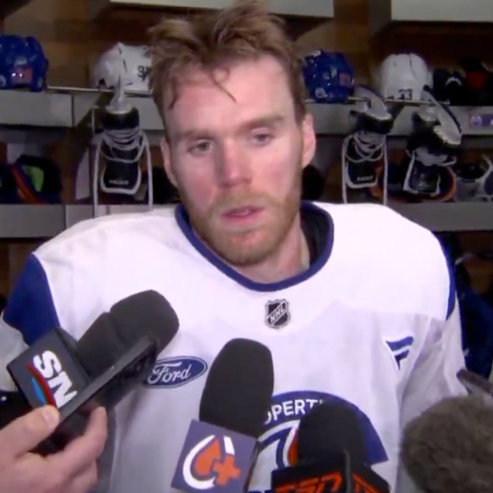 Connor McDavid faces reporters and breaks silence on his 3-game suspension