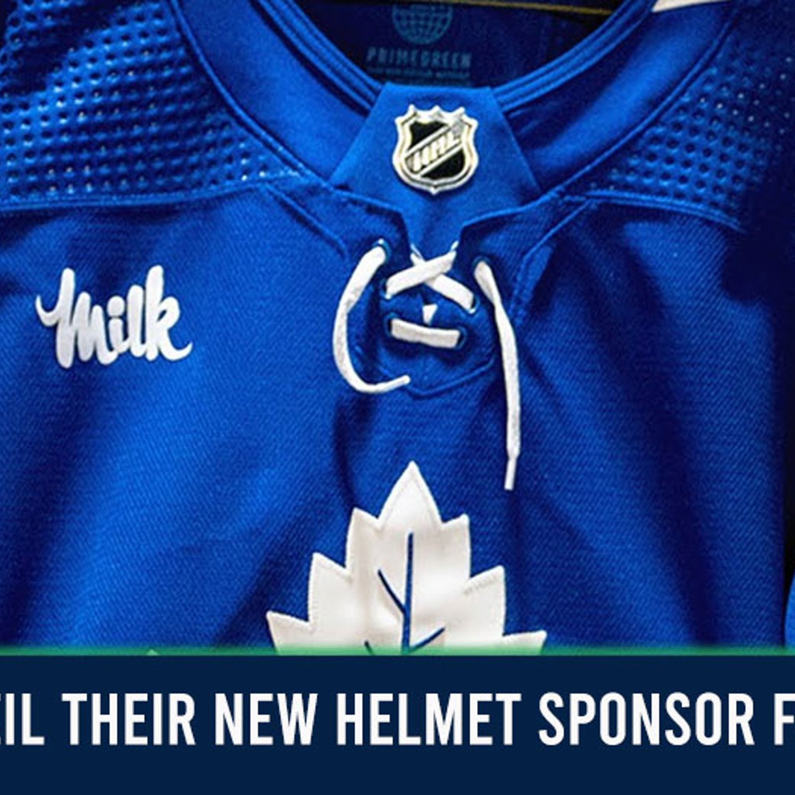 Maple Leafs announce a tasty new helmet sponsor