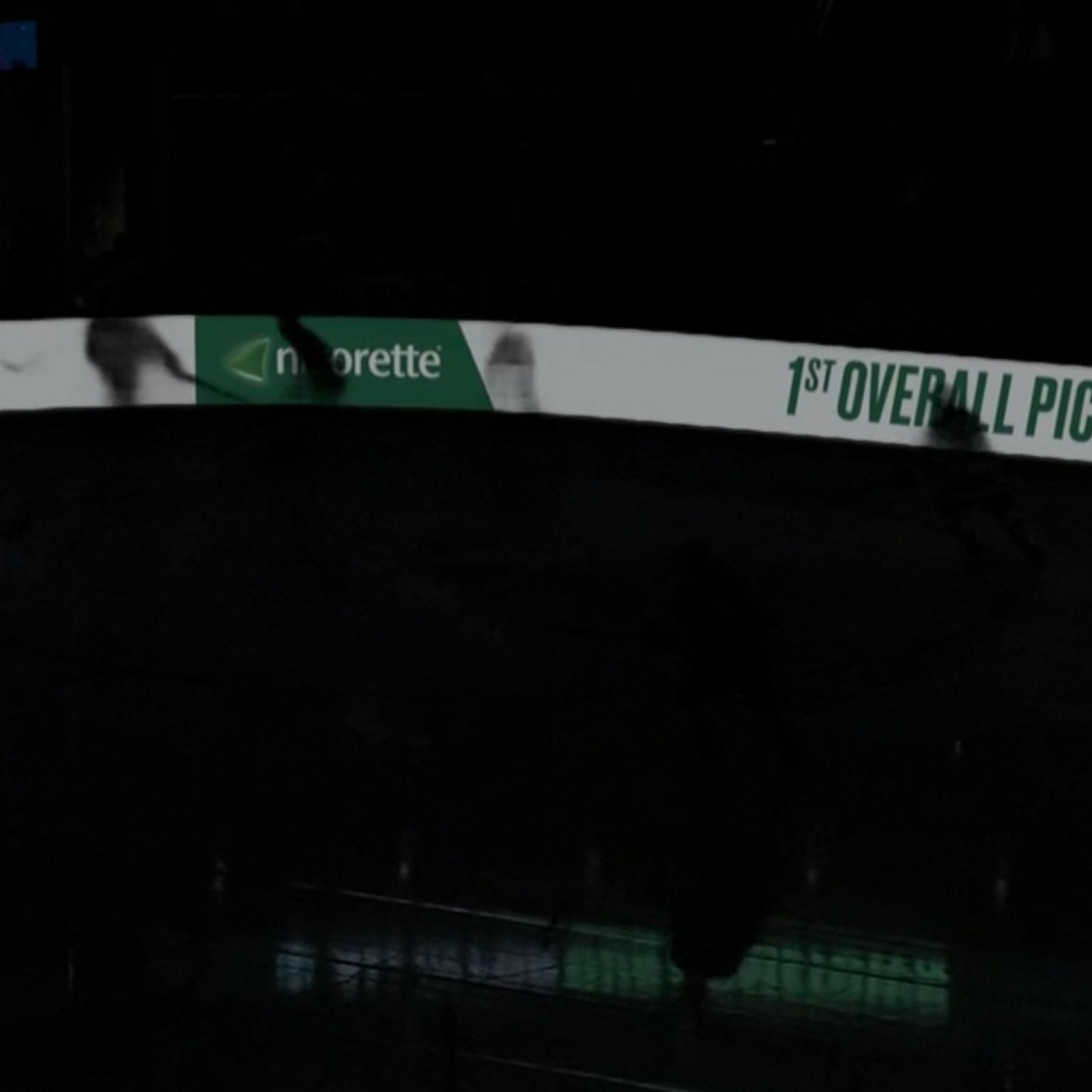 Arena goes dark as Oilers and Kraken clash on Saturday.