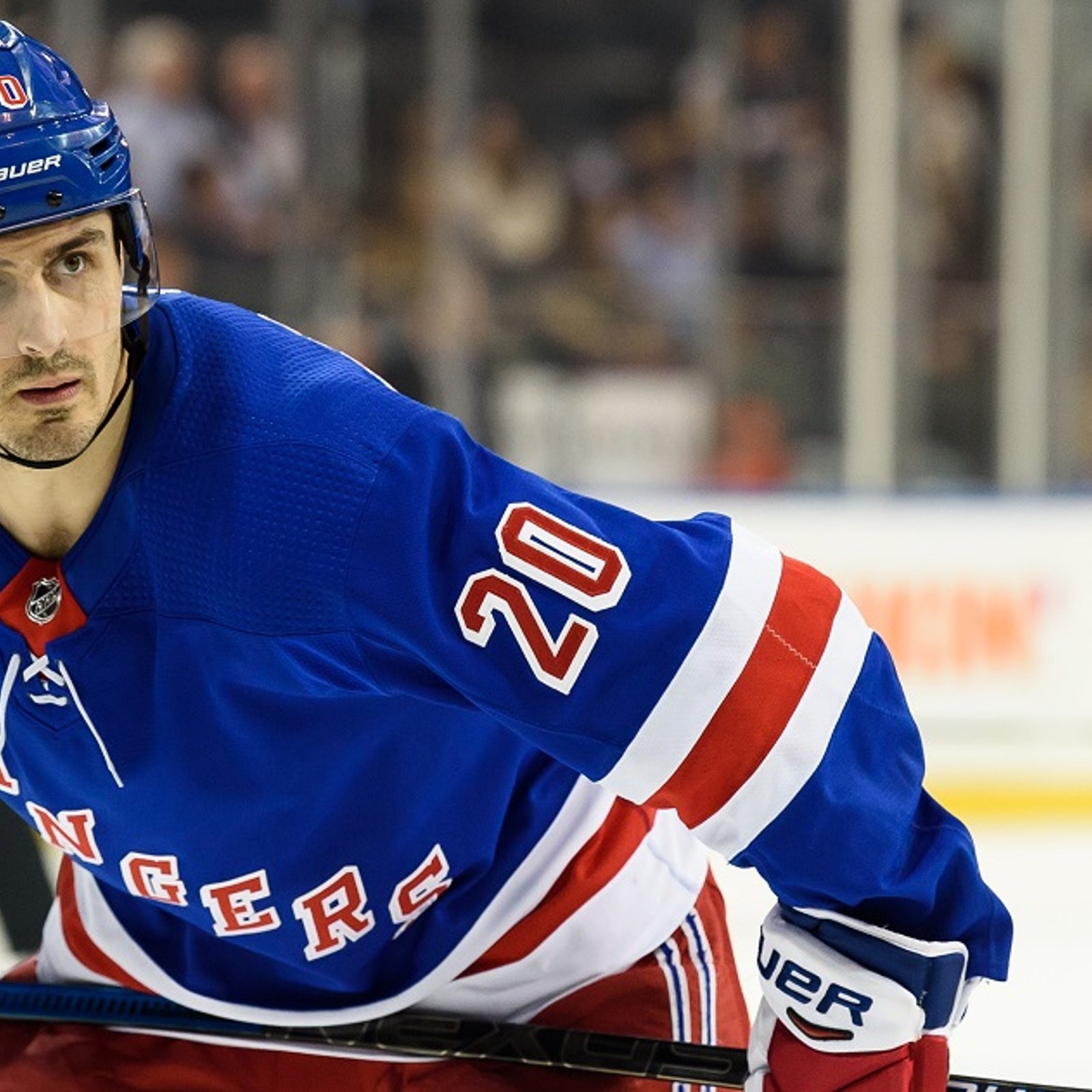 Chris Kreider taken out of Rangers lineup on Sunday.