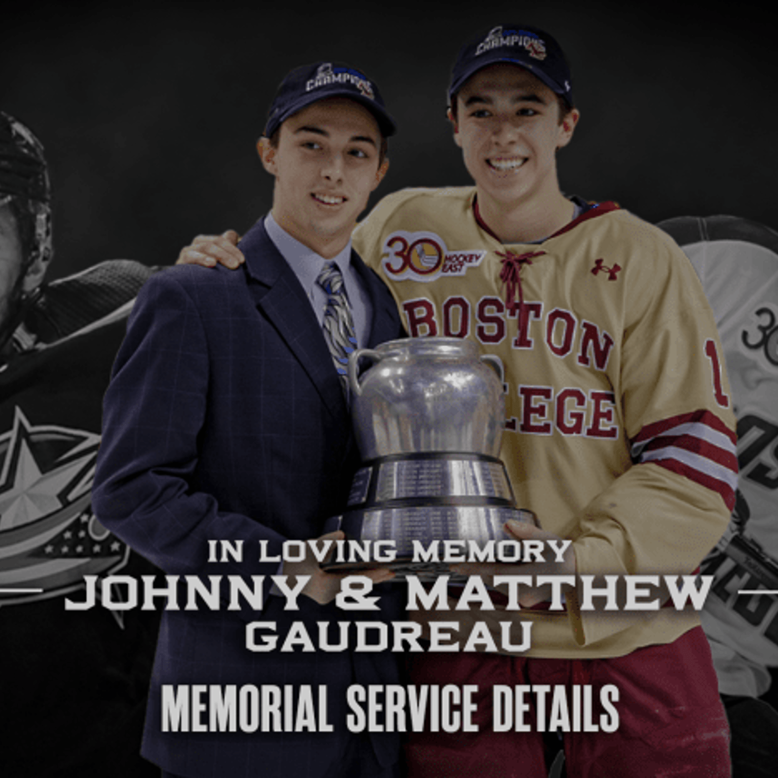 Johnny and Matthew Gaudreau's funeral will be broadcast on Monday