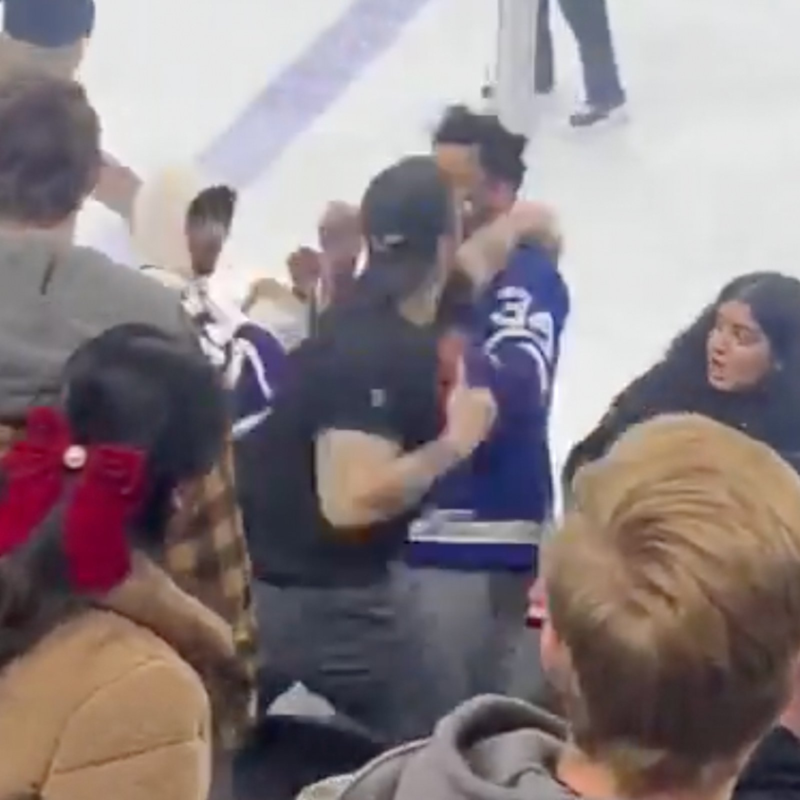 Two Maple Leafs fans get brutally attacked at Flyers’ game in viral video!