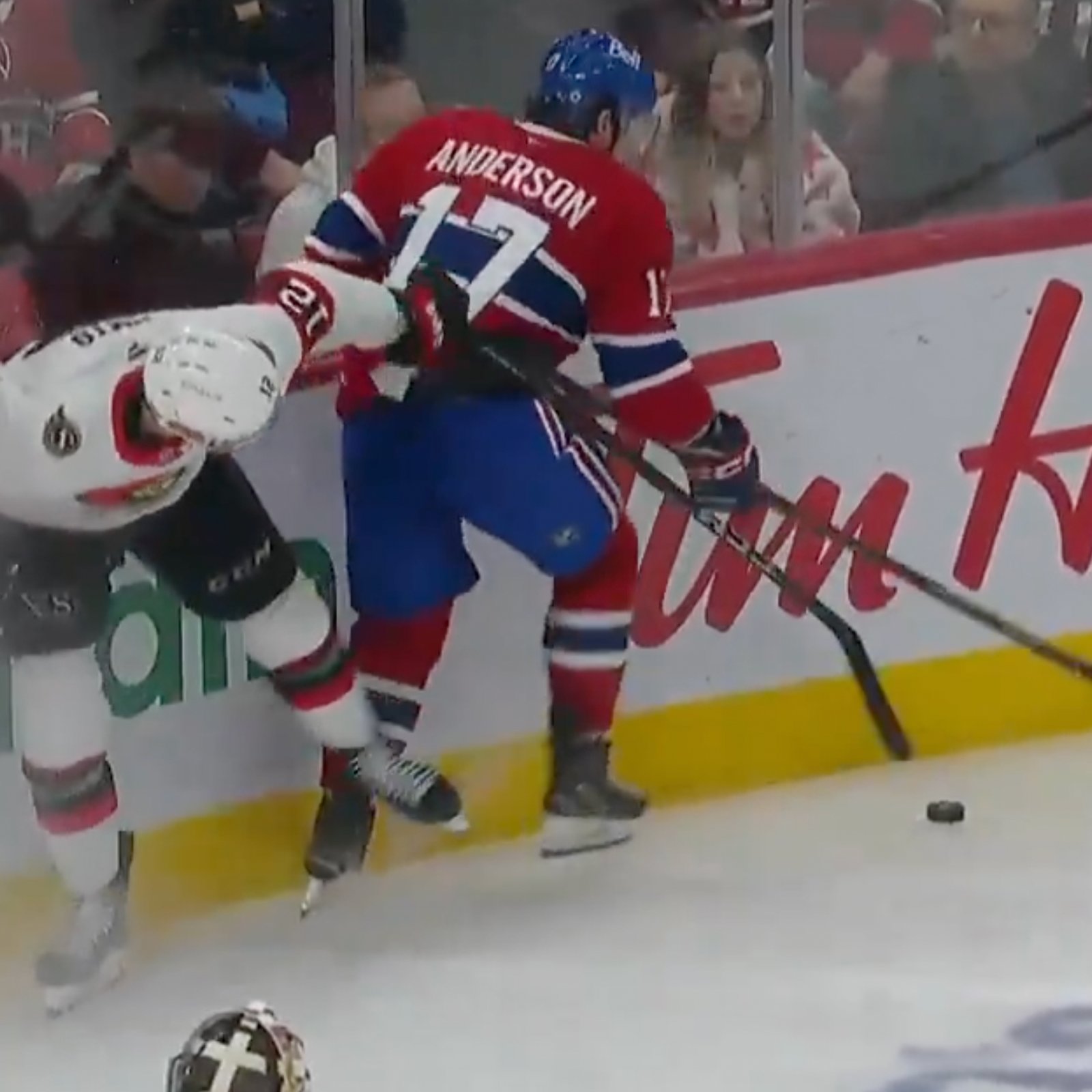 Habs’ Josh Anderson avoided career-ending catastrophe last night!