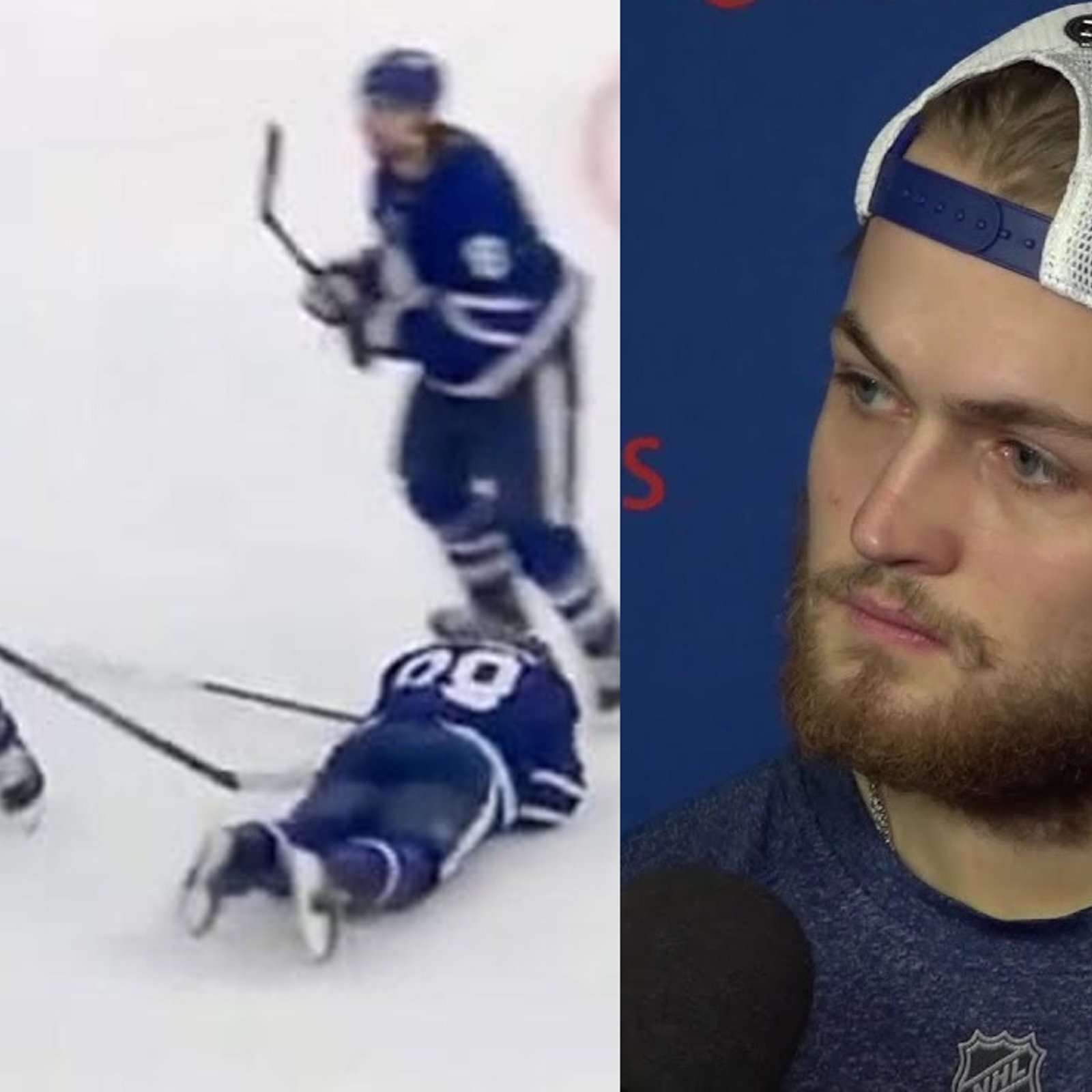 William Nylander finally reacts to Nick Robertson’s shove that went wrong!