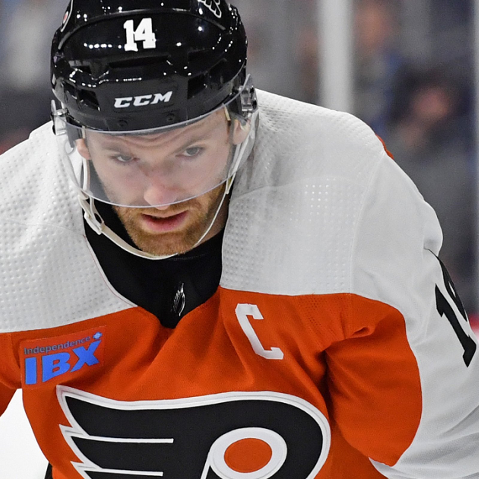 Sean Couturier out after last minute lineup change.