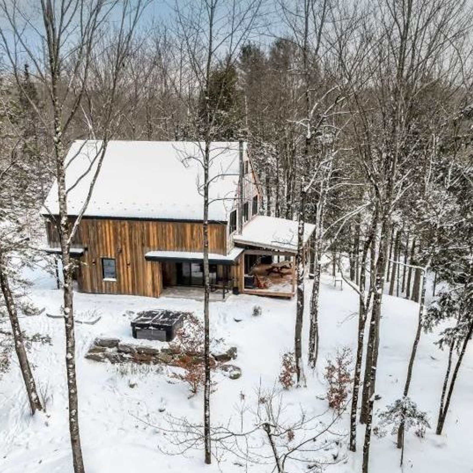 Merveille contemporaine en pleine forêt 