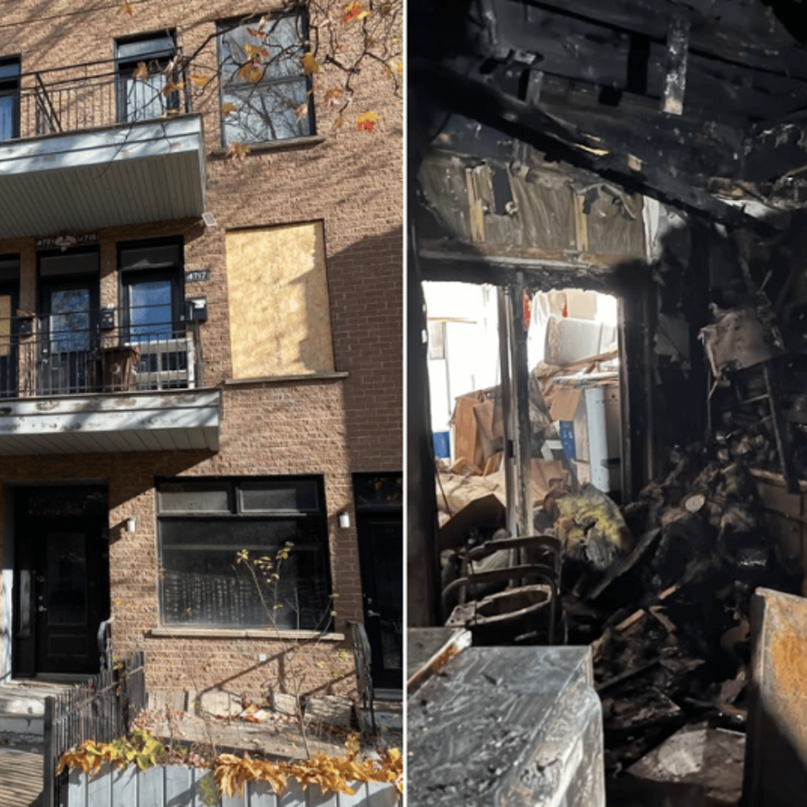 Une maison à vendre à Montréal qui a passé au feu fait grandement réagir les internautes 