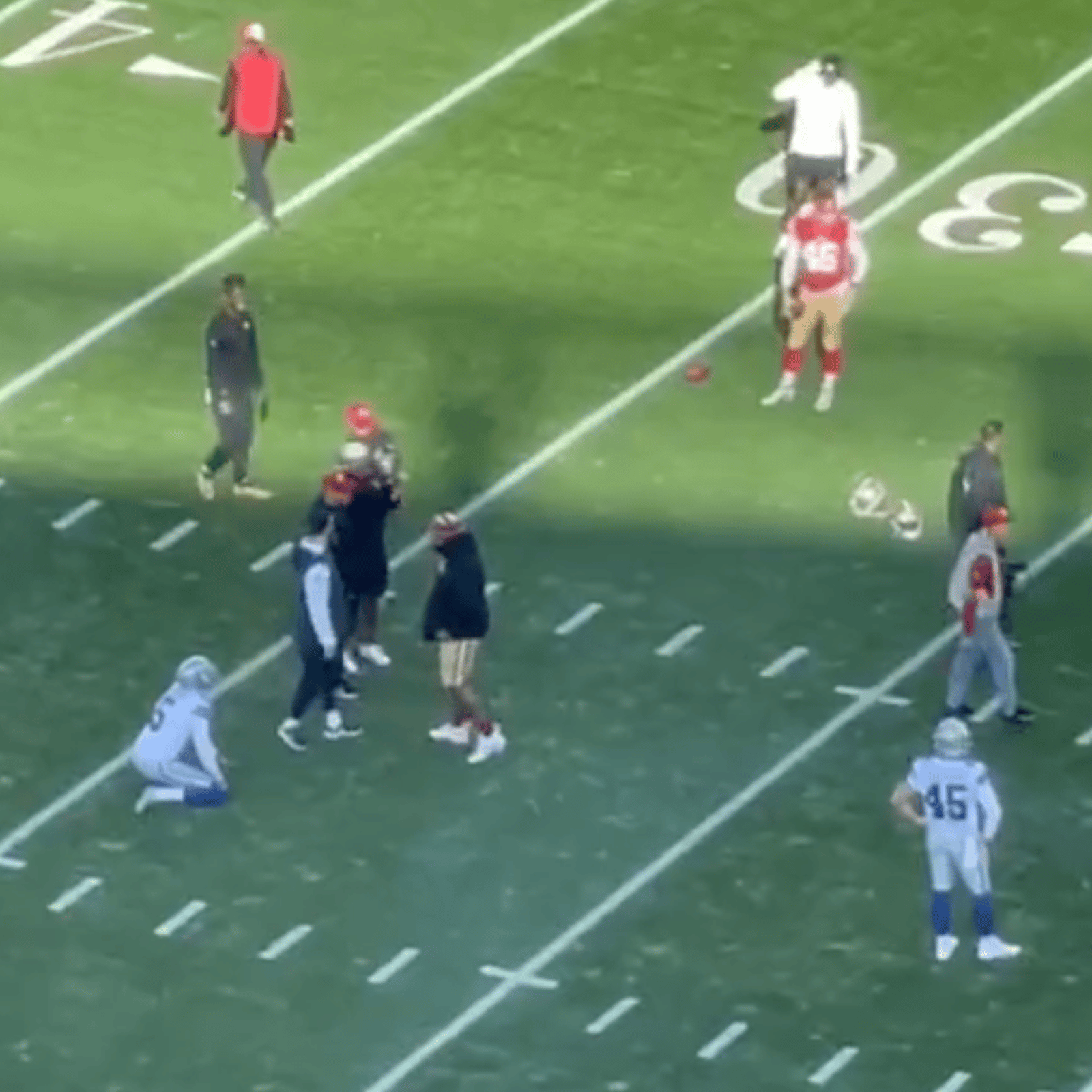 Altercation prior to Cowboys-49ers game