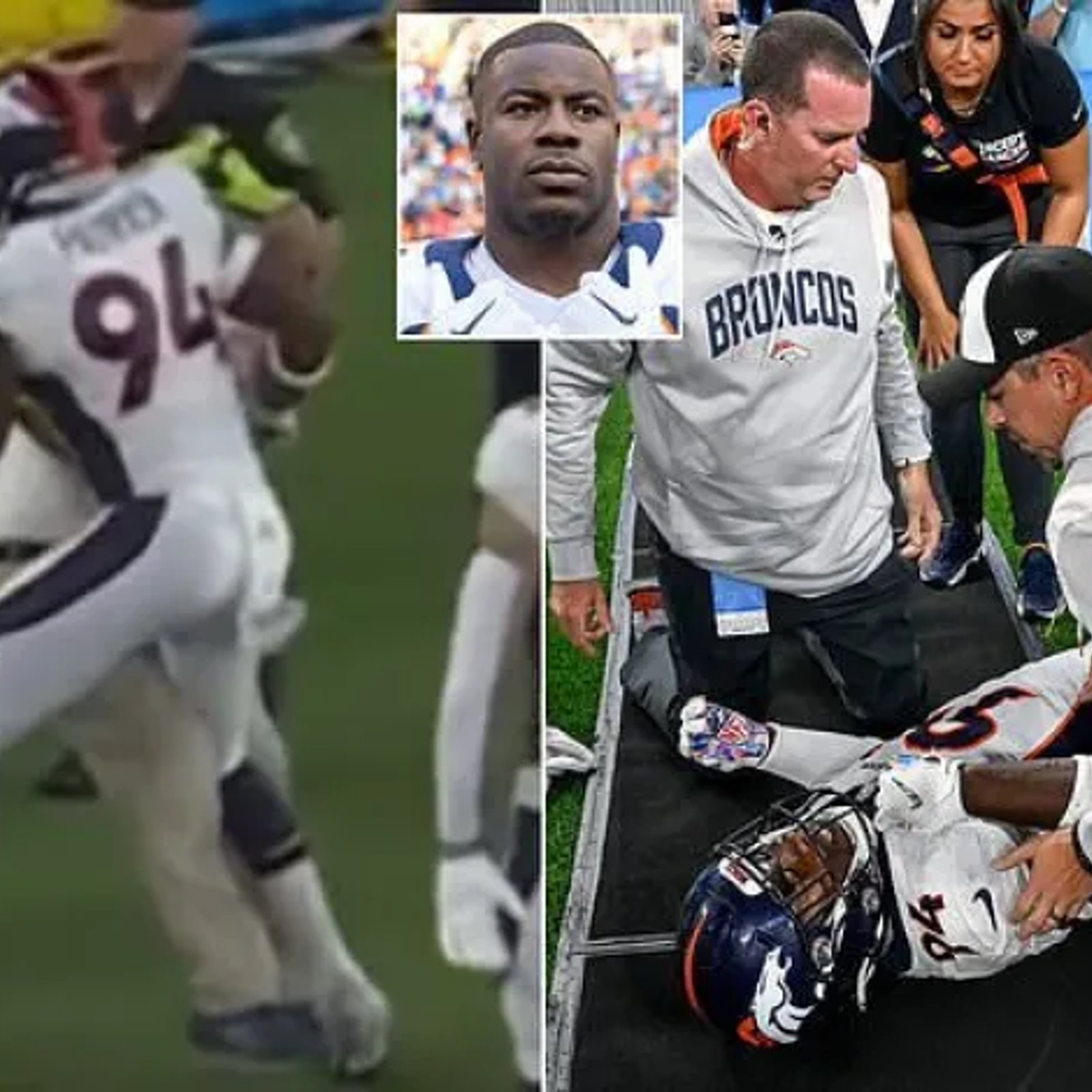 Broncos LB Aaron Patrick tears ACL in freak collision 