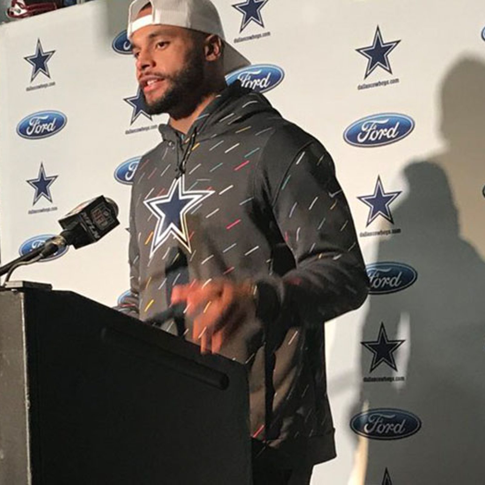 Dallas Cowboys QB Dak Prescott injured during yesterday's win vs. Pats 