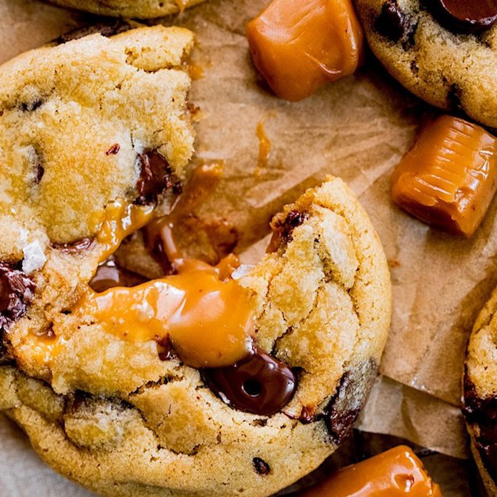 Les meilleurs biscuits aux pépites de chocolat et caramel salé
