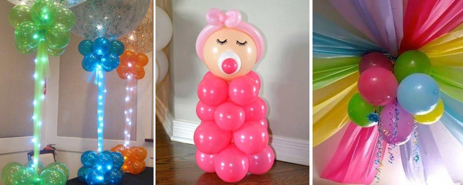 22 magnifiques idées pour décorer une fête d'enfant, avec des ballons, du carton ou des retailles de tissus!! 