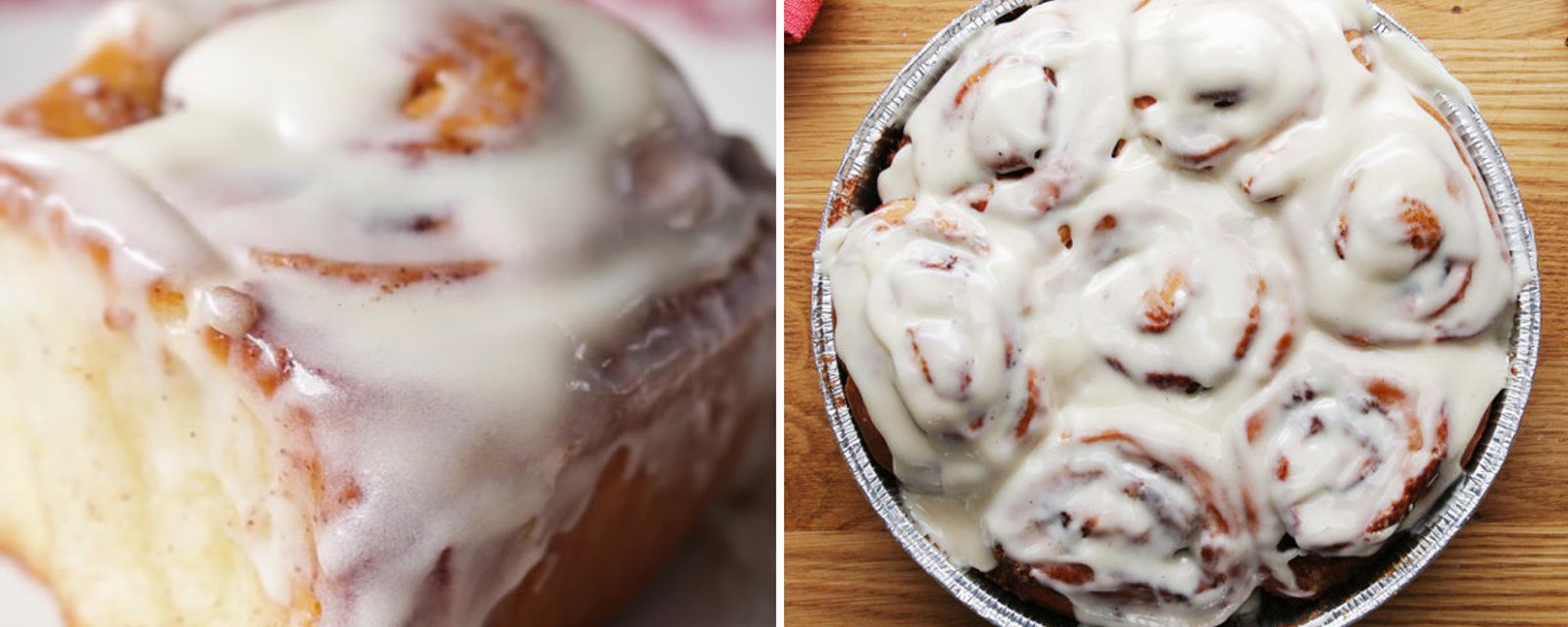 Des brioches à la cannelle maison et encore chaudes... Personne ne peut y résister! 