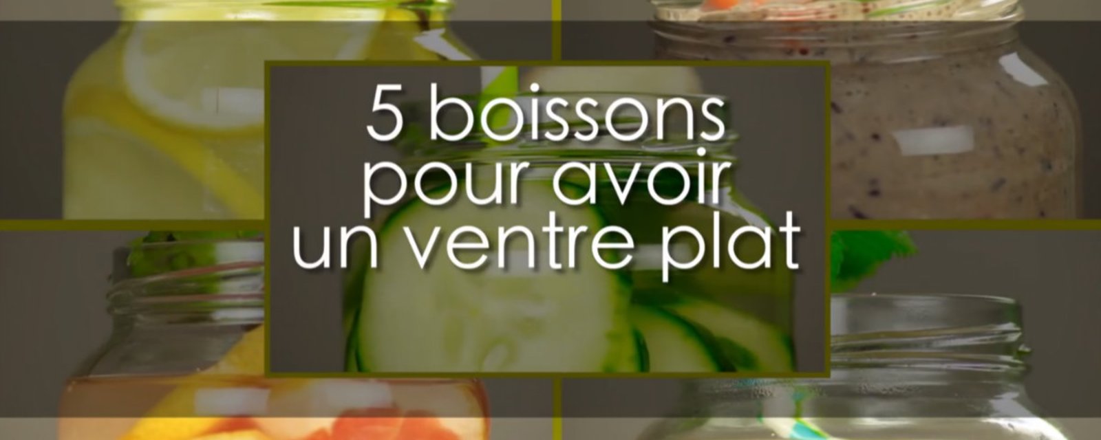 5 boissons à consommer à volonté pour avoir le ventre plat!