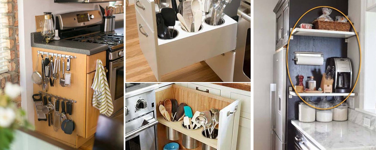 10 alternatives de rangement plus efficaces que les tiroirs et les armoires, pour la cuisine! 