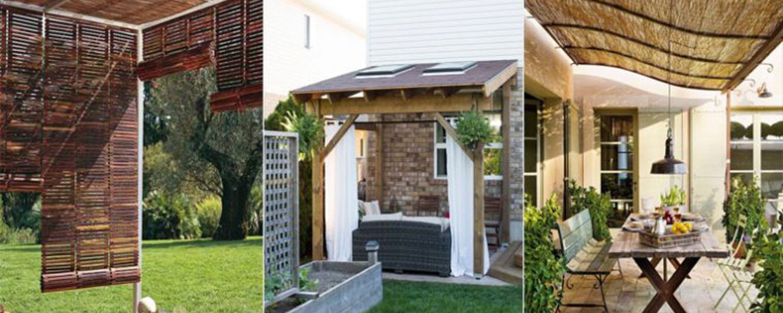 10 façons originales de faire de l'ombre sur votre terrasse pour profiter au maximum, de votre jardin! 