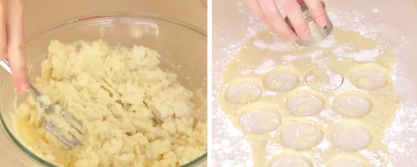 Après avoir pilé vos pommes de terre, faites-en une pâte et servez ceci pour le repas! Tout le monde s'en réjouira! 