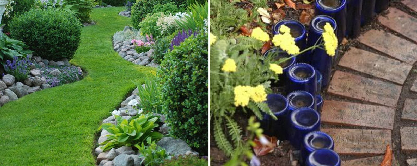 10 belles idées pour décorer vos bordures de plates-bandes dans le jardin