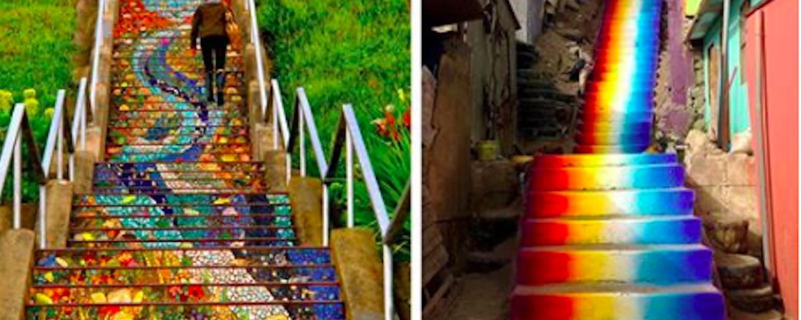 19 sublimes escaliers qui ont été transformés par des artistes dans le monde entier