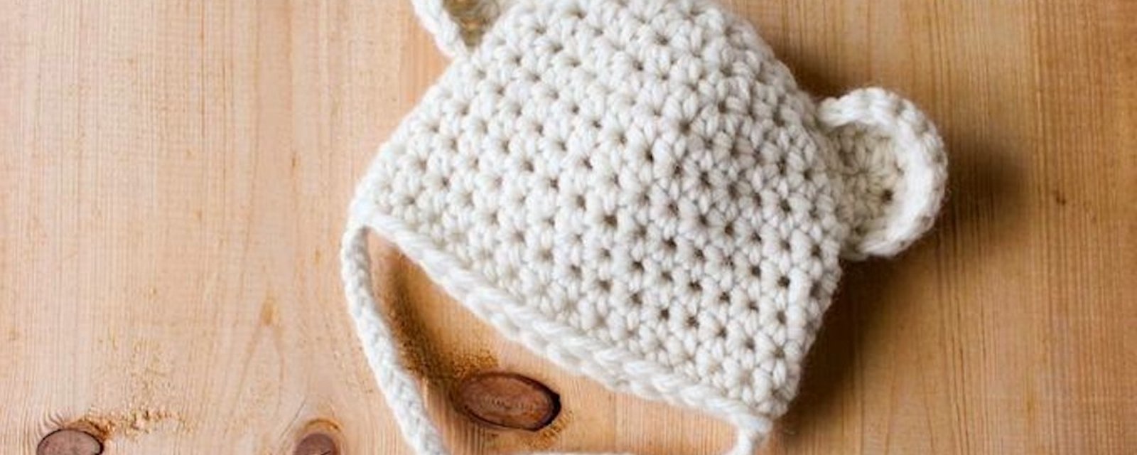 Projet crochet: un adorable bonnet «ourson des neige» pour bébé