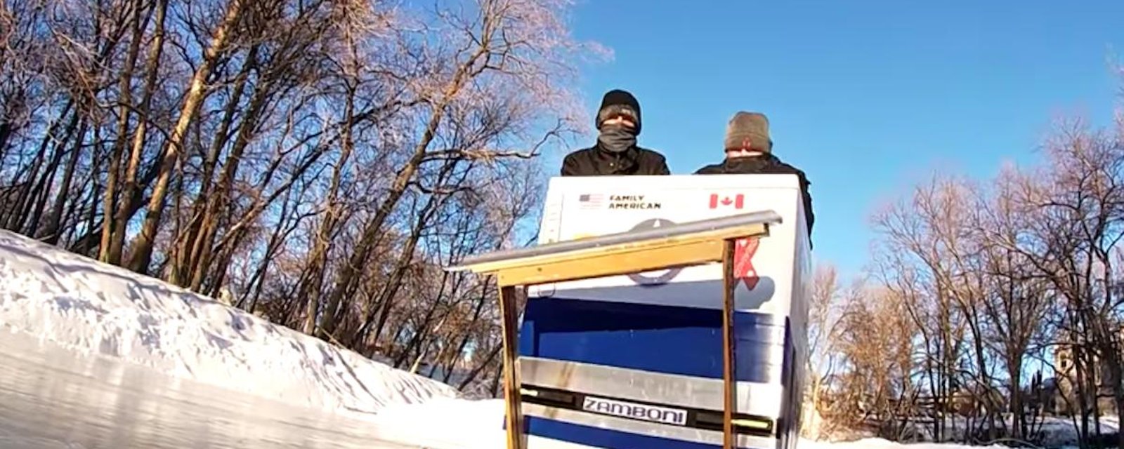 Ils transforment une laveuse en zamboni