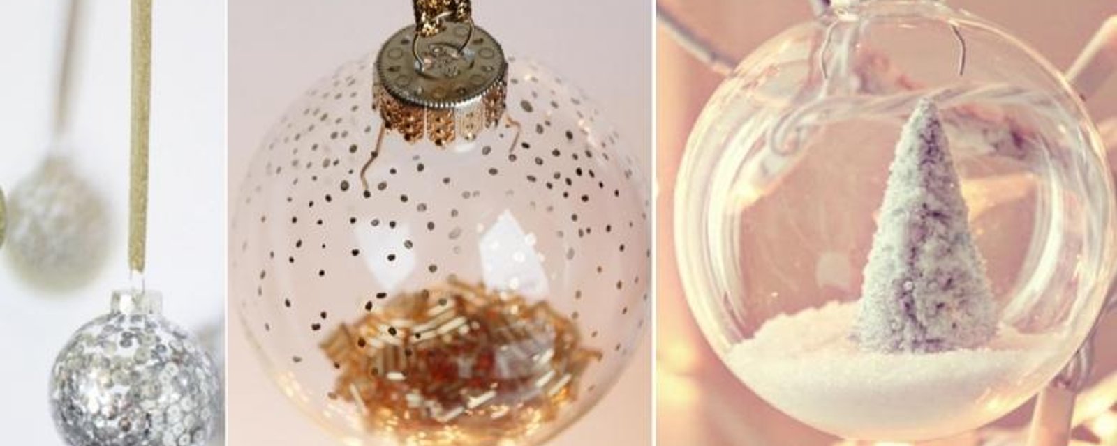 33 façons originales de décorer des boules Noël en verre! 