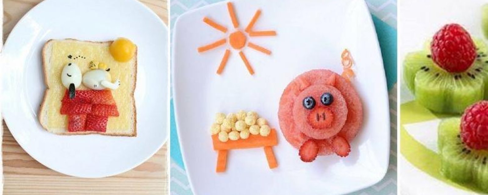 16 repas pour enfants, que n'oserait même pas toucher tellement ils sont mignons! 