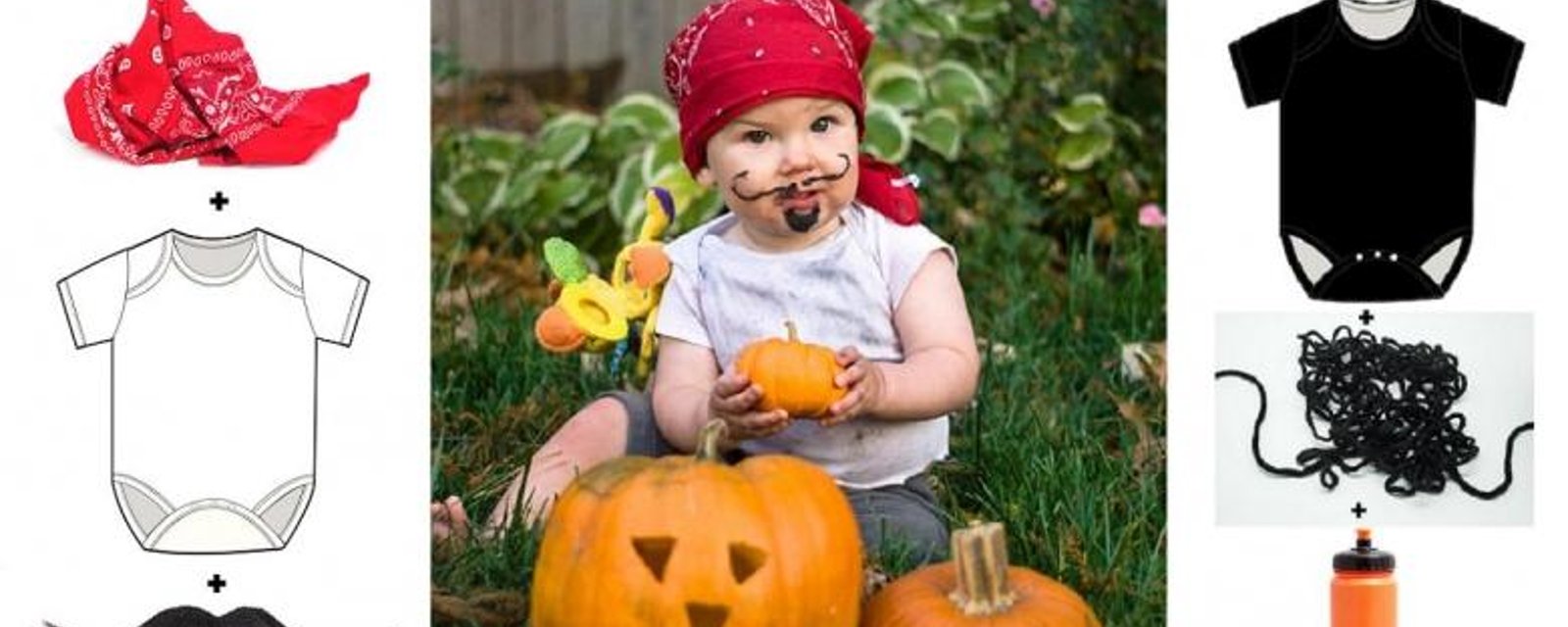 10 costumes d'Halloween à faire avec les vêtements de votre bébé! 