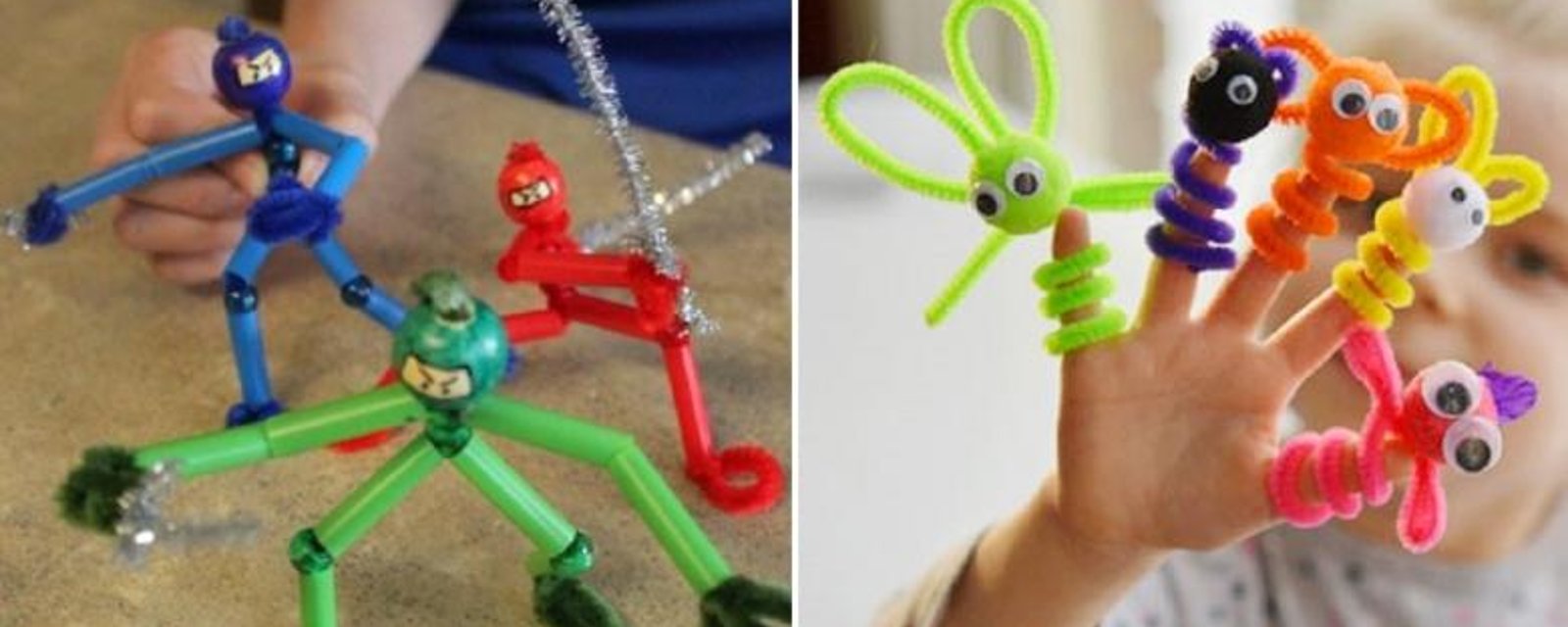 16 idées de bricolages pour enfants à réaliser avec des cures-pipes! 