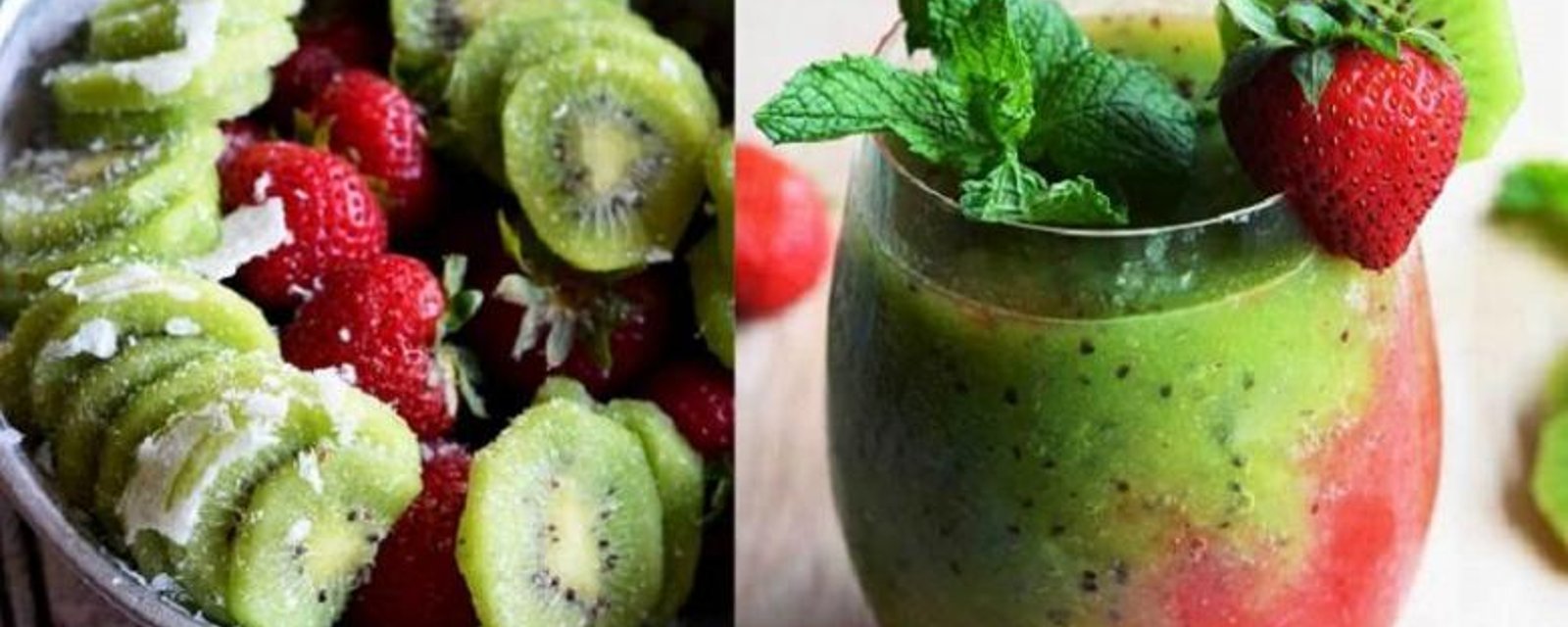 Recette de Mojito glacé Fraise Kiwi !