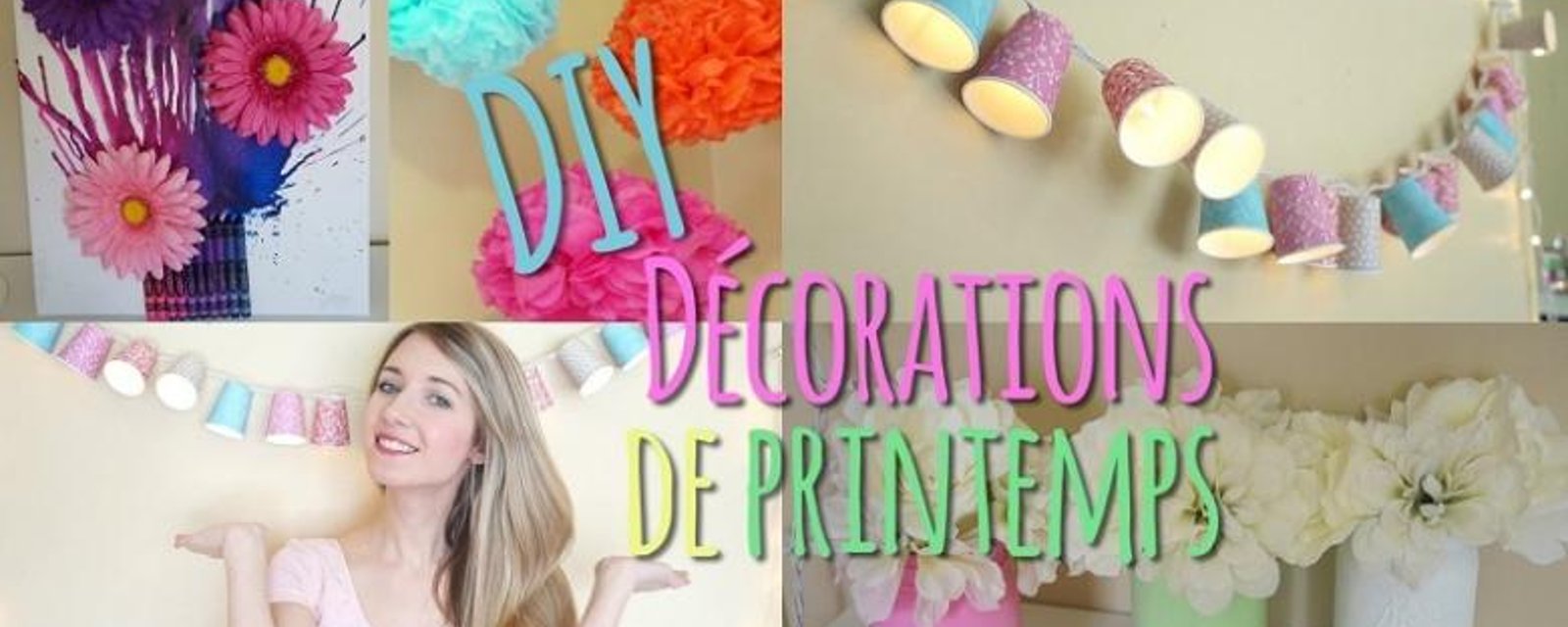 5 Décorations de printemps faciles à bricoler!