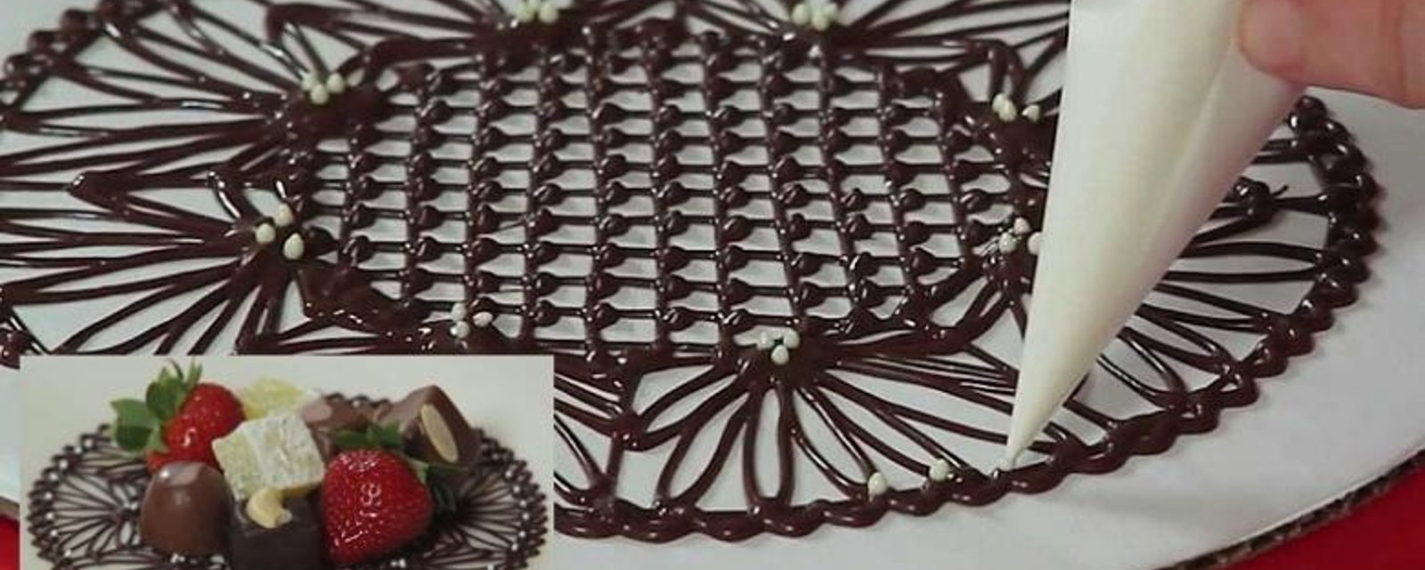 Comment fabriquer de magnifiques napperons de chocolat!