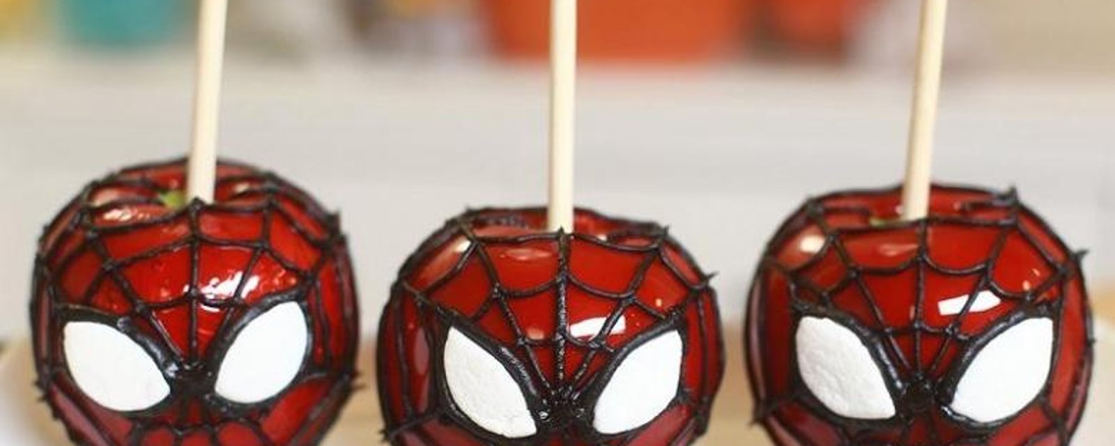 Les pommes Spiderman! 