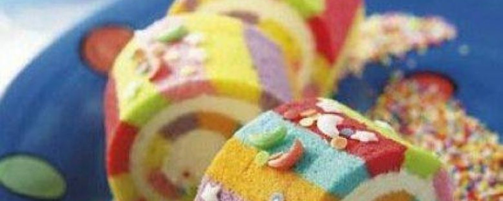 Recette de gâteau roulé Suisse Arc-en-Ciel! 