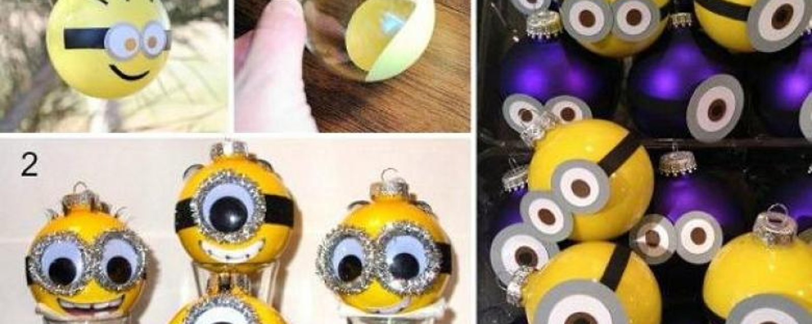 20 modèles de boules de Noël faciles à bricoler!