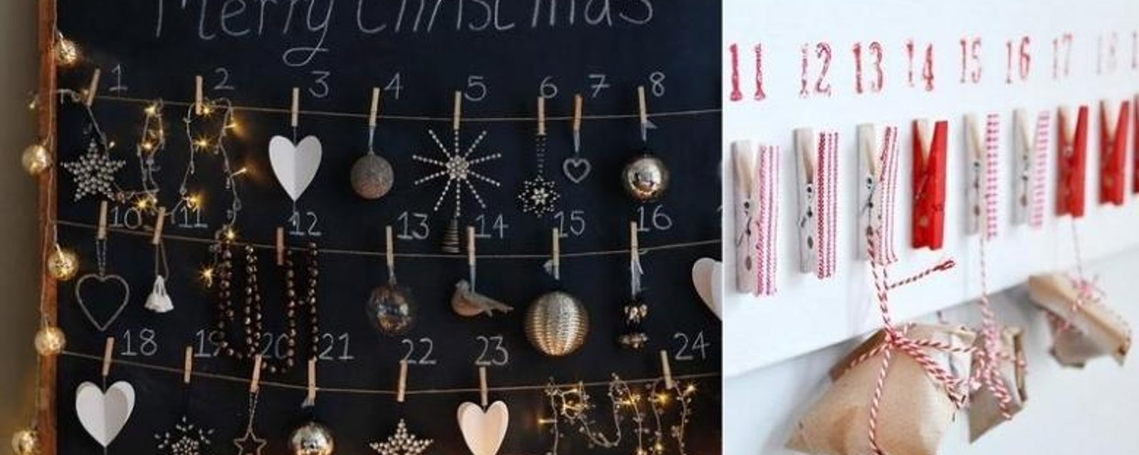 20 MODÈLES de calendrier de l'avent à bricoler à la maison! 