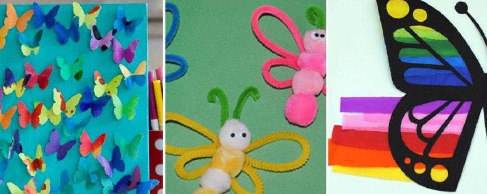 15 Magnifiques bricolages à faire avec les enfants, sur le thème des papillons! 