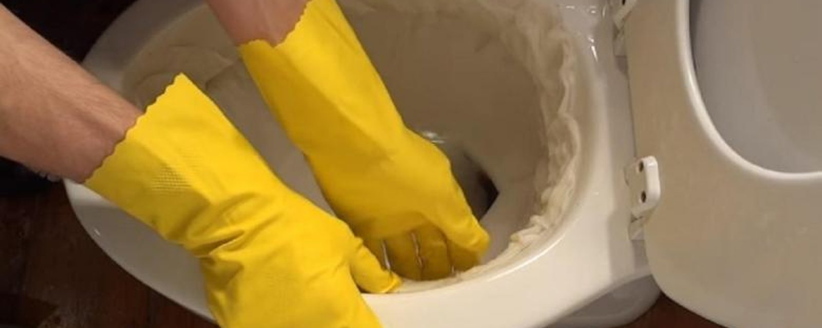 Éliminez les taches d'eau dure dans la toilette en un tour de main! C'EST MAGIQUE! 