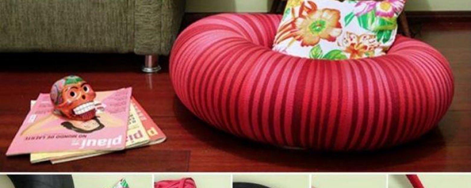 RECYCLEZ POUR FAIRE UN POUF! 