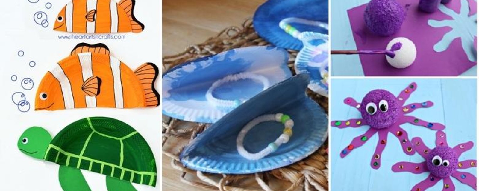 18 Magnifiques bricolages pour enfants! 18 Créatures de la mer à bricoler! 