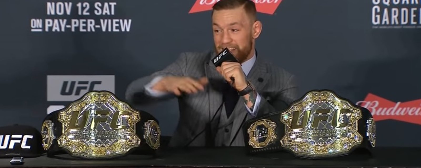 Conor McGregor lance une BOMBE sur la UFC!