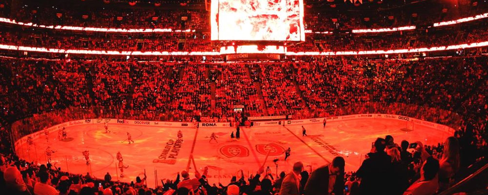 Un espion du Canadien à la pratique des Rangers.
