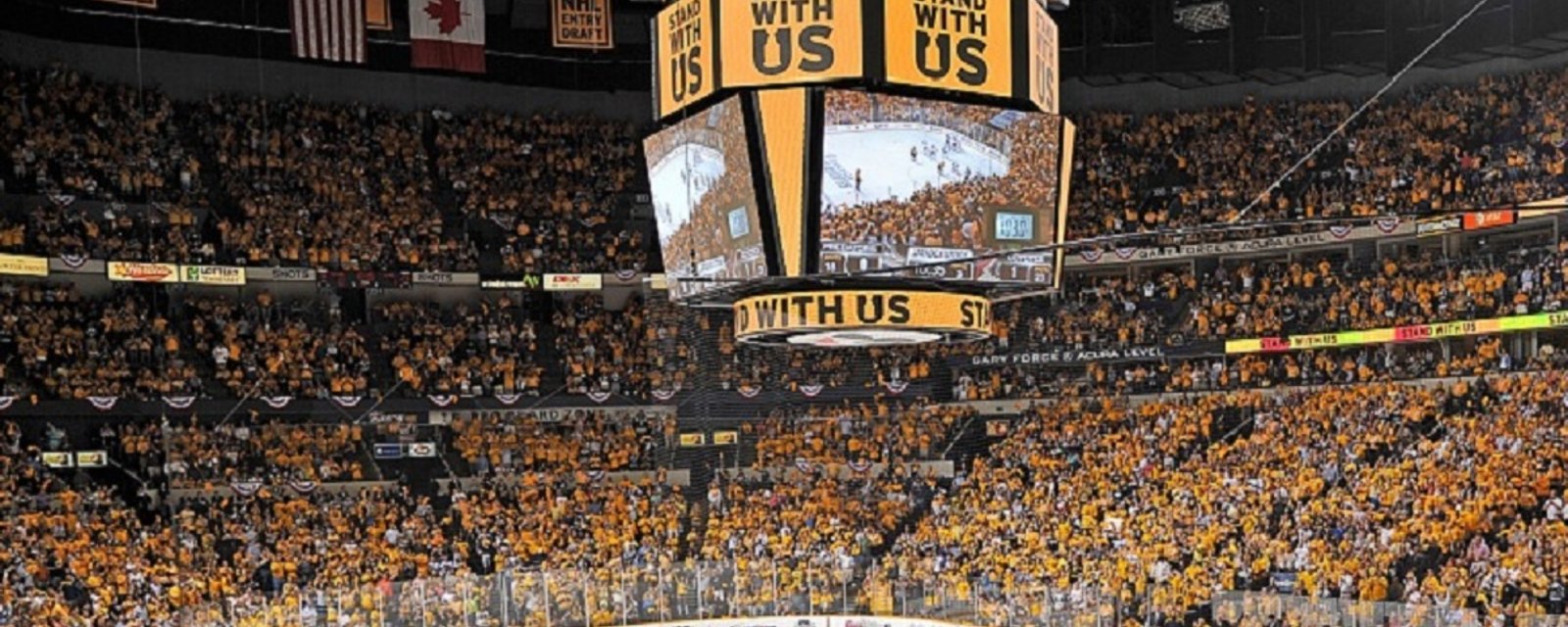 Ça brasse dans les gradins à Nashville ce soir!