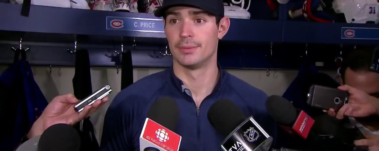 Carey Price répond aux critiques des fans!